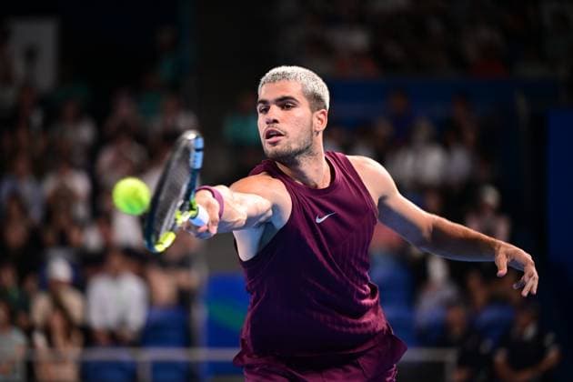 Carlos Alcaraz (ESP), SEPTEMBER 25, 2025 - Tennis : Kinoshita Group Japan Open Tennis Championships 2025 Men s Singles round of 32 at Ariake Coliseum, Tokyo, Japan. Noxthirdxpartyxsales  aflo_304733342