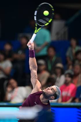 Carlos Alcaraz (ESP), SEPTEMBER 25, 2025 - Tennis : Kinoshita Group Japan Open Tennis Championships 2025 Men s Singles round of 32 at Ariake Coliseum, Tokyo, Japan. Noxthirdxpartyxsales  aflo_304733347