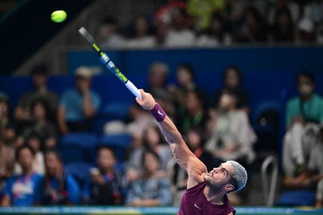 Carlos Alcaraz (ESP), SEPTEMBER 25, 2025 - Tennis : Kinoshita Group Japan Open Tennis Championships 2025 Men s Singles round of 32 at Ariake Coliseum, Tokyo, Japan. Noxthirdxpartyxsales  aflo_304733349