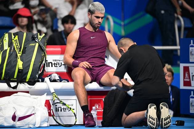 Carlos Alcaraz (ESP), SEPTEMBER 25, 2025 - Tennis : Kinoshita Group Japan Open Tennis Championships 2025 Men s Singles round of 32 at Ariake Coliseum, Tokyo, Japan. Noxthirdxpartyxsales  aflo_304733352