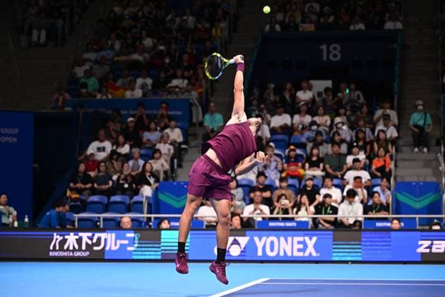 Carlos Alcaraz (ESP), SEPTEMBER 25, 2025 - Tennis : Kinoshita Group Japan Open Tennis Championships 2025 Men s Singles round of 32 at Ariake Coliseum, Tokyo, Japan. Noxthirdxpartyxsales  aflo_304733357