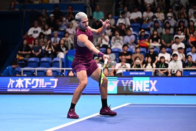 Carlos Alcaraz (ESP), SEPTEMBER 25, 2025 - Tennis : Kinoshita Group Japan Open Tennis Championships 2025 Men s Singles round of 32 at Ariake Coliseum, Tokyo, Japan. Noxthirdxpartyxsales  aflo_304733358