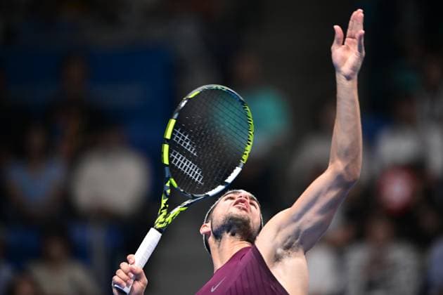 Carlos Alcaraz (ESP), SEPTEMBER 25, 2025 - Tennis : Kinoshita Group Japan Open Tennis Championships 2025 Men s Singles round of 32 at Ariake Coliseum, Tokyo, Japan. Noxthirdxpartyxsales  aflo_304733371