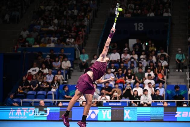 Carlos Alcaraz (ESP), SEPTEMBER 25, 2025 - Tennis : Kinoshita Group Japan Open Tennis Championships 2025 Men s Singles round of 32 at Ariake Coliseum, Tokyo, Japan. Noxthirdxpartyxsales  aflo_304733374