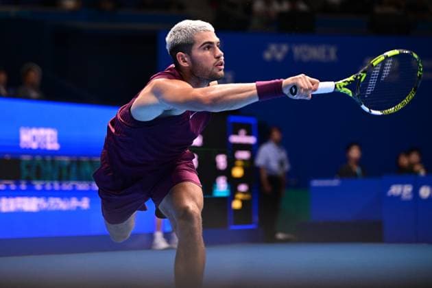 Carlos Alcaraz (ESP), SEPTEMBER 25, 2025 - Tennis : Kinoshita Group Japan Open Tennis Championships 2025 Men s Singles round of 32 at Ariake Coliseum, Tokyo, Japan. Noxthirdxpartyxsales  aflo_304733377