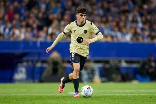 Real Oviedo v FC Barcelona, Barca - LaLiga EA Sports Pedri Gonzalez of FC Barcelona in action during the LaLiga EA Sports match between Real Oviedo and FC Barcelona at Carlos Tartiere on September 25, 2025, in Oviedo, Spain. Oviedo Carlos Tartiere Asturias Spain RL_ROVvFCB_000072 Copyright: xRicardoxLarreinax