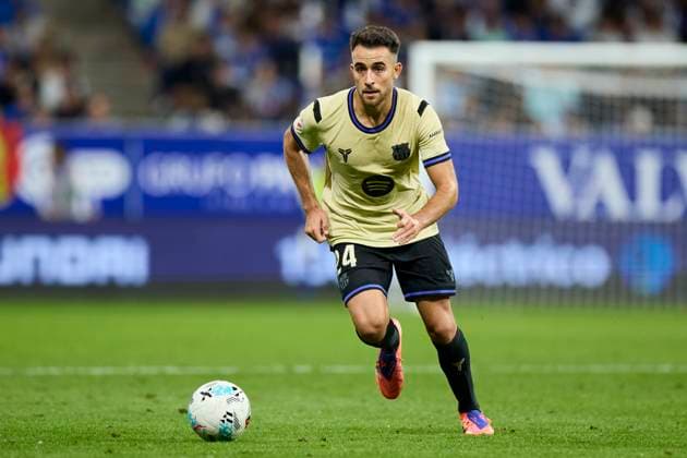 Real Oviedo v FC Barcelona, Barca - LaLiga EA Sports Eric Garcia of FC Barcelona in action during the LaLiga EA Sports match between Real Oviedo and FC Barcelona at Carlos Tartiere on September 25, 2025, in Oviedo, Spain. Oviedo Carlos Tartiere Asturias Spain RL_ROVvFCB_000207 Copyright: xRicardoxLarreinax