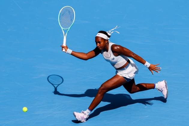 BEIJING, CHINA - SEPTEMBER 26: Coco Gauff of the United States returns a shot in the Women s Singles Round of 64 match against Kamilla Rakhimova of Russia on day 5 of the 2025 China Open at National Tennis Center on September 26, 2025 in Beijing, China.  Copyright: xVCGx 111593310163