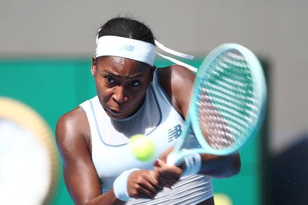 BEIJING, CHINA - SEPTEMBER 26: Coco Gauff of the United States competes in the Women s Singles Round of 64 match against Kamilla Rakhimova of Russia on day 5 of the 2025 China Open at National Tennis Center on September 26, 2025 in Beijing, China.  Copyright: xVCGx 111593317480