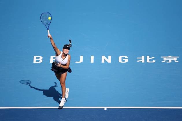 BEIJING, CHINA - SEPTEMBER 26: Kamilla Rakhimova of Russia competes in the Women s Singles Round of 64 match against Coco Gauff of the United States on day 5 of the 2025 China Open at National Tennis Center on September 26, 2025 in Beijing, China.  Copyright: xVCGx 111593317471