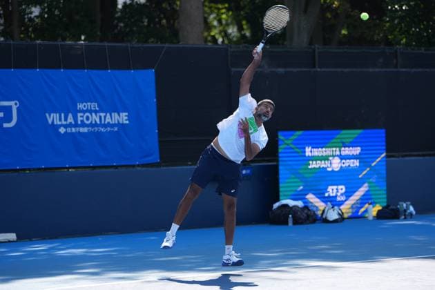 India s Rohan Bopanna and partner japan s Takeru Yuzuki???????? during the practise session ahead of their 2nd round match in Men s Doubles in Japan open tennis tournament ATP500 2025 at Ariake Tennis stadium in Tokyo, Japan on September 26, 2025  Copyright: xRanjithxKumar IPAxSportx xipa-agency.netx xx IPA_65760965 IPA_Agency_IPA65760965