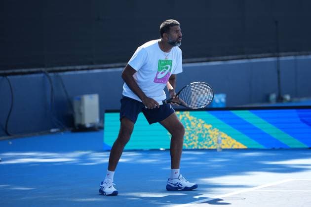 India s Rohan Bopanna and partner japan s Takeru Yuzuki???????? during the practise session ahead of their 2nd round match in Men s Doubles in Japan open tennis tournament ATP500 2025 at Ariake Tennis stadium in Tokyo, Japan on September 26, 2025  Copyright: xRanjithxKumar IPAxSportx xipa-agency.netx xx IPA_65761011 IPA_Agency_IPA65761011