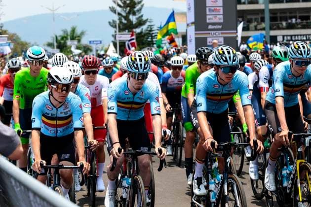 2025 UCI Road World Championships Kigali Rwanda 2025 UCI Road World Championships Kigali Rwanda - Men U23 Road Race - Kigali - Kigali 164,6 km - 26 09 2025 - Belgium - photo Luca Bettini SprintCyclingAgency 2025 Kigali Rwanda  Copyright: xLucaxBettinix xSprintcyclingagencyx