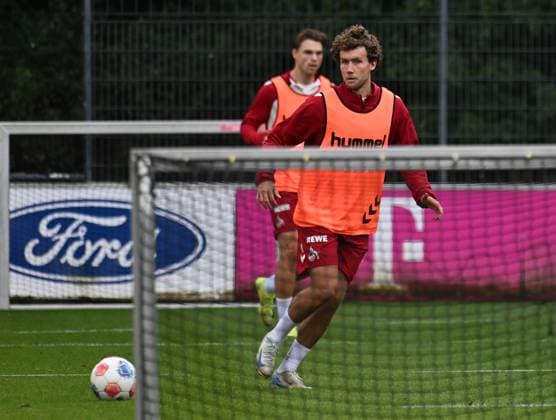 26 09 2025 , xophax, Soccer 1 Bundesliga, 1 FC Koeln 1 FC Koeln Training before the Stuttgart match Luca Waldschmidt back DFL DFB REGULATIONS PROHIBIT ANY USE OF PHOTOGRAPHS as IMAGE SEQUENCES and or QUASI VIDEO Koeln