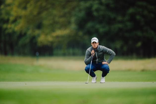 GOLF - DP World Tour Qualifying School EBREICHSDORF,AUSTRIA,26.SEP.25 - GOLF - DP World Tour Qualifying School, GC Schloss Ebreichsdorf. Image shows Timon Baltl (AUT).  GEPAxpictures xAlexanderxSolc