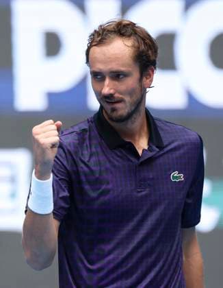 (250926) -- BEIJING, Sept. 26, 2025 -- Daniil Medvedev celebrates after the men s singles first round match between Daniil Medvedev of Russia and Cameron Norrie of Britain at 2025 China Open tennis tournament in Beijing, China, Sept. 26, 2025. (Photo by Xinhua) (SP)CHINA-BEIJING-TENNIS-CHINA OPEN-MEN S SINGLES-FIRST ROUND (CN) MaxZihan 