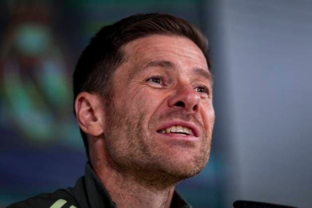 Real Madrid press conference, PK, Pressekonferenz Xabi Alonso, head coach of Real Madrid, speaks during the press conference ahead of their LaLiga EA Sports match against Atletico de Madrid at Ciudad Real Madrid on September 26, 2025 in Madrid, Spain. Valdebebas Ciudad Real Madrid Madrid Spain Copyright: xAlbertoxGardinx AGardin_20250926_Foot_ReaMad_tra_0302