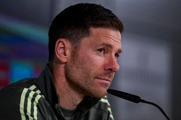 Real Madrid press conference, PK, Pressekonferenz Xabi Alonso, head coach of Real Madrid, speaks during the press conference ahead of their LaLiga EA Sports match against Atletico de Madrid at Ciudad Real Madrid on September 26, 2025 in Madrid, Spain. Valdebebas Ciudad Real Madrid Madrid Spain Copyright: xAlbertoxGardinx AGardin_20250926_Foot_ReaMad_tra_0308