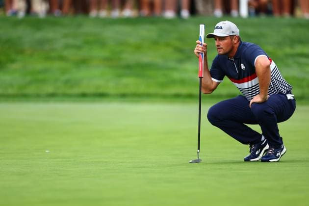 Bryson DeChambeau of Team USA 2025 Ryder Cup, Day One, Morning Foursomes, Golf, Bethpage Black Golf Course, New York, USA - 26 Sep 2025New York Bethpage Black Golf Course New York (NY) United States of America EDITORIAL USE ONLY No use with unauthorised audio, video, data, fixture lists, club league logos or live services. Online in-match use limited to 120 images, no video emulation. No use in betting, games or single club league player publications. Copyright: xJamesxMarsh Shutterstockx 15500199bc