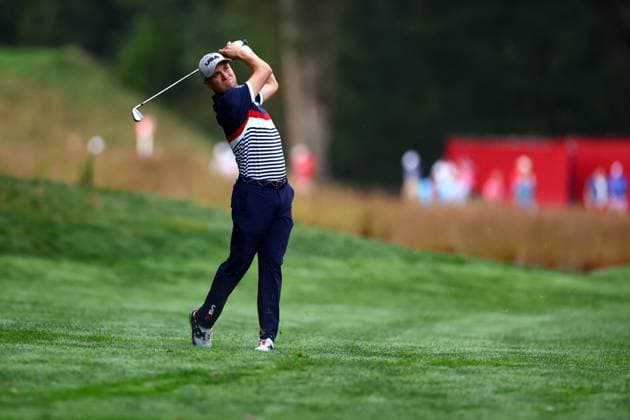 Justin Thomas of Team USA 2025 Ryder Cup, Day One, Morning Foursomes, Golf, Bethpage Black Golf Course, New York, USA - 26 Sep 2025New York Bethpage Black Golf Course New York (NY) United States of America EDITORIAL USE ONLY No use with unauthorised audio, video, data, fixture lists, club league logos or live services. Online in-match use limited to 120 images, no video emulation. No use in betting, games or single club league player publications. Copyright: xJamesxMarsh Shutterstockx 15500199bl