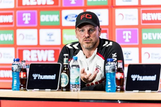 1 FC Köln Press Conference 26 09 2025 Lukas Kwasniok Coach 1 FC Köln Press Conference 1 FC Köln RheinEnergiestadion, 26 09 2025 Copyright: xBEAUTIFULxSPORTS Wunderlx