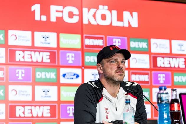 1 FC Köln Press Conference 26 09 2025 Lukas Kwasniok Coach 1 FC Köln Press Conference 1 FC Köln RheinEnergiestadion, 26 09 2025 Copyright: xBEAUTIFULxSPORTS Wunderlx