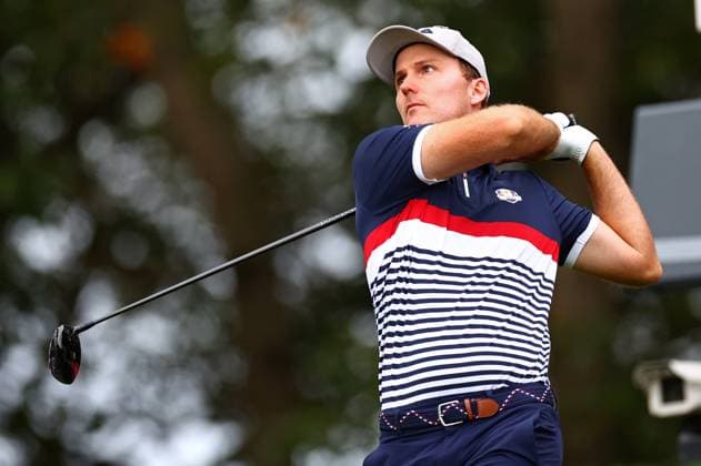Russell Henley of Team USA 2025 Ryder Cup, Day One, Morning Foursomes, Golf, Bethpage Black Golf Course, New York, USA - 26 Sep 2025New York Bethpage Black Golf Course New York (NY) United States of America EDITORIAL USE ONLY No use with unauthorised audio, video, data, fixture lists, club league logos or live services. Online in-match use limited to 120 images, no video emulation. No use in betting, games or single club league player publications. Copyright: xJamesxMarsh Shutterstockx 15500199cl