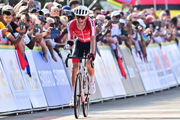 SCHRETTL MarcoAustria Third Road Race Men U23 Road World Championships Rwanda SCHRETTL MarcoAustria Third Road Race Men U23 29th World Championships MU Road Race WC One day race, Kigali, 164 6km UCI Road World Championships 2025 in Kigali Rwanda 2025 UCI Road World Championships Kigali Rwanda 26 09 2025