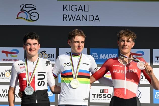 26-09-2025 World Championships U23; 2025, Red Bull - Bora Hansgrohe Development; 2025, Svizzera; 2025, Austria; Finn, Lorenzo Mark; Huber, Jan; Schrettl, Marco; Kigali; 