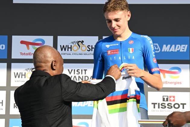 26-09-2025 World Championships U23; 2025, Red Bull - Bora Hansgrohe Development; Finn, Lorenzo Mark; Kouame, Allah; Kigali; 