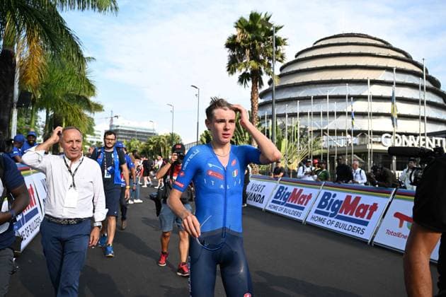 26-09-2025 World Championships U23; 2025, Red Bull - Bora Hansgrohe Development; Finn, Lorenzo Mark; Dagnoni, Cordiano; Kigali; 