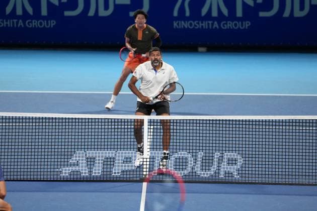 TENNIS - Internazionali di Tennis - Kinoshita Group Japan Open Tennis Championships 2025 India s Rohan Bopanna and Japan s Takeru Yuzuki pair won gainst Argentina s Maximo Gonzalez and Andres Molteni in Men s Doubles 2nd round match in Japan open tennis tournament ATP500 2025 at Ariake Tennis stadium in Tokyo, Japan on September 26, 2025 Tokyo Japan  Copyright: xIPAxSport ABACAx