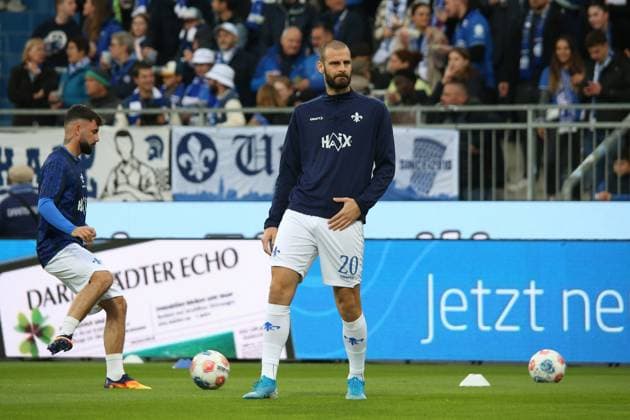 26 09 2025, xpfrx, Soccer 2 Bundesliga, SV Darmstadt 98 Dynamo Dresden v l Aleksandar Vukotic SV Darmstadt 98 Warmup warm up Warm up before the match DFL DFB REGULATIONS PROHIBIT ANY USE OF PHOTOGRAPHS as IMAGE SEQUENCES and or QUASI VIDEO Darmstadt