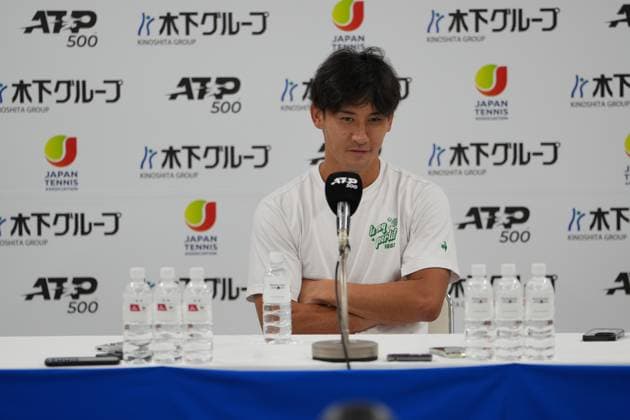 Japan s Sho Shimabukuro post match press conference, PK, Pressekonferenz after Loosing against USA s Sebastian Korda in Men s singles 2nd round match in Japan open tennis tournament ATP500 2025 at Ariake Tennis stadium in Tokyo, Japan on September 26, 2025  Copyright: xRanjithxKumar IPAxSportx xipa-agency.netx xx IPA_65780101 IPA_Agency_IPA65780101