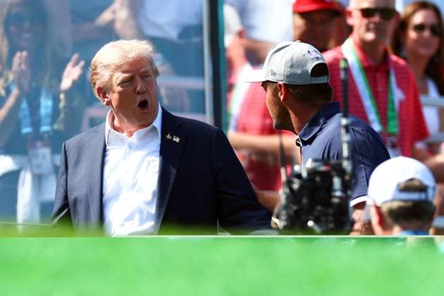 Golf, Donald Trump at the Ryder Cup in Farmingdale