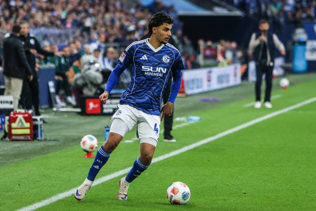 Sports, Football, 2 Bundesliga Season 2025 2026 7 Matchday FC Schalke 04 SpVgg Greuther Fürth 26 09 2025, VELTINS Arena Mertcan Ayhan FC Schalke 04, 43 Gelsenkirchen VELTINS Arena Nordrhein Westfalen Germany