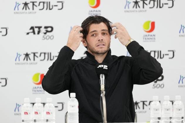 TENNIS - Internazionali di Tennis - Kinoshita Group Japan Open Tennis Championships 2025 USA s Taylor Fritz post match press conference, PK, Pressekonferenz after defeating Portugal s Nuno Borges in Men s singles 2nd round match in Japan open tennis tournament ATP500 2025 at Ariake Tennis stadium in Tokyo, Japan on September 26, 2025 Tokyo Japan  Copyright: xIPAxSport ABACAx