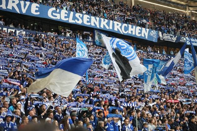 Fans of FC Schalke 04 at the match of the 2 Bundesliga season 2025 26 FC Schalke 04 Greuther Fürth Copyright Thomas Pakusch Copyright: Thomas Pakusch