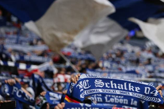 Fans of FC Schalke 04 at the match of the 2 Bundesliga season 2025 26 FC Schalke 04 Greuther Fürth Copyright Thomas Pakusch Copyright: Thomas Pakusch