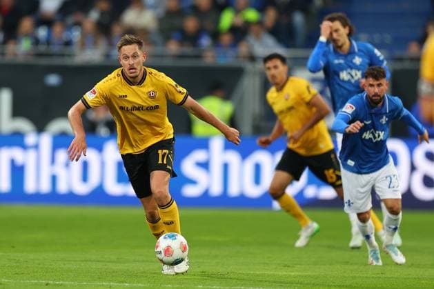 Darmstadt, Merck Stadion am Böllenfalltor, 26 09 2025, Soccer 2 Bundesliga SV Darmstadt 98 SG Dynamo Dresden, 7 Matchday, Aljaz Casar Dynamo Dresden Darmstadt Merck Stadion am Böllenfalltor Hessen Germany