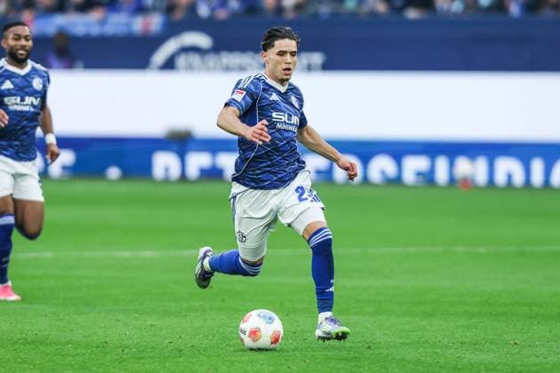 Sport, Football, 2 Bundesliga Season 2025 2026 7 Matchday FC Schalke 04 SpVgg Greuther Fürth 26 09 2025, VELTINS Arena Soufiane El Faouzi Schalke 04, 23 Gelsenkirchen VELTINS Arena Nordrhein Westfalen Germany
