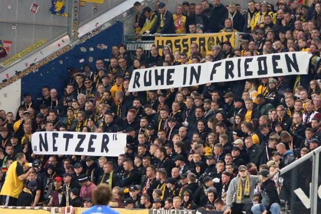 26 09 2025, xpfrx, Soccer 2 Bundesliga, SV Darmstadt 98 Dynamo Dresden v l Fans, Spectators, Ultras, Atmosphere, Shirts, Scarves Banner DFL DFB REGULATIONS PROHIBIT ANY USE OF PHOTOGRAPHS as IMAGE SEQUENCES and or QUASI VIDEO Darmstadt