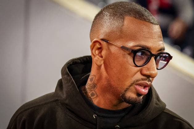 Ex Bayern professional Jerome Boateng as a guest in the stadium, FC Bayern Muenchen vs SV Werder Bremen, DFL, Bundesliga, 2025 2026 season, Allianz Arena, Hinrunde, 5 Spieltag, 26 09 2025 DFB regulations prohibit any use of photographs as image sequences and or quasi video Muenchen Bayern Germany Copyright: xkolbert-press MartinxAgüerax