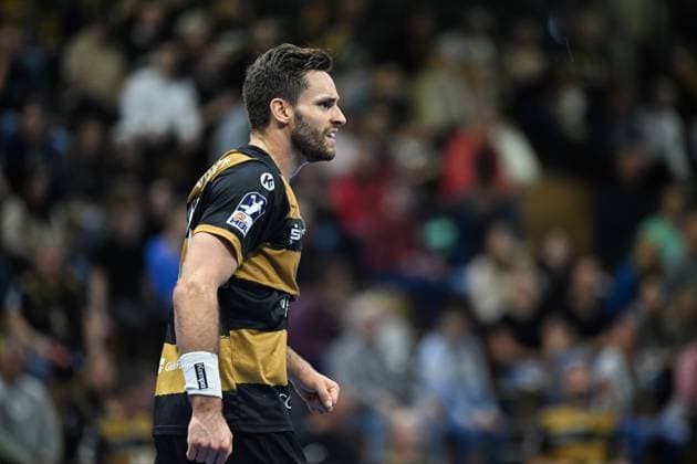 Sebastian Greß HC Elbflorenz 2006, 25 HC Elbflorenz 2006 vs VfL Luebeck Schwartau, 2 Handball Bundesliga Herren, Spielzeit 2025 2026, 26 09 2025 HC Elbflorenz 2006 vs VfL Luebeck Schwartau, 2 Handball Bundesliga Herren, Spielzeit 2025 2026, 26 09 2025 Dresden Copyright: xEibner-Pressefoto xHoepnerx EP_PHR