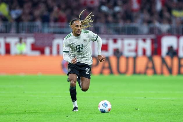 Soccer 1 Bundesliga 5 Matchday FC Bayern Munich SV Werder Bremen on 26 09 2025 at the Allianz Arena in Munich Sascha Boey Munich DFL regulations prohibit any use of photographs as image sequences and or quasi video xMSx