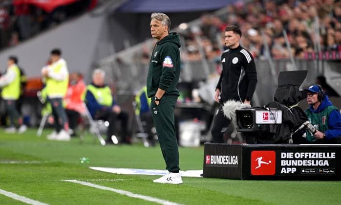 Soccer 1 Bundesliga Season 2025 2026 5 Matchday FC Bayern Muenchen SV Werder Bremen 26 09 2025 Coach Horst Steffen SV Werder Bremen