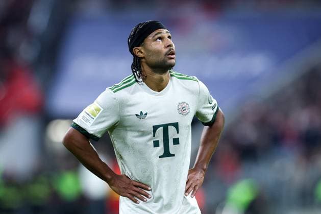 Soccer 1 Bundesliga 5 Matchday FC Bayern Munich SV Werder Bremen on 26 09 2025 at the Allianz Arena in Munich Serge Gnabry Munich DFL regulations prohibit any use of photographs as image sequences and or quasi video xMSx
