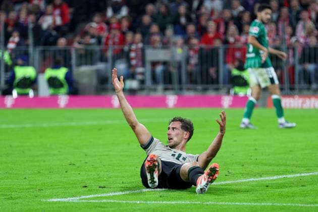 Soccer 1 Bundesliga 5 Matchday FC Bayern Munich SV Werder Bremen on 26 09 2025 at the Allianz Arena in Munich Leon Goretzka Munich DFL regulations prohibit any use of photographs as image sequences and or quasi video xMSx