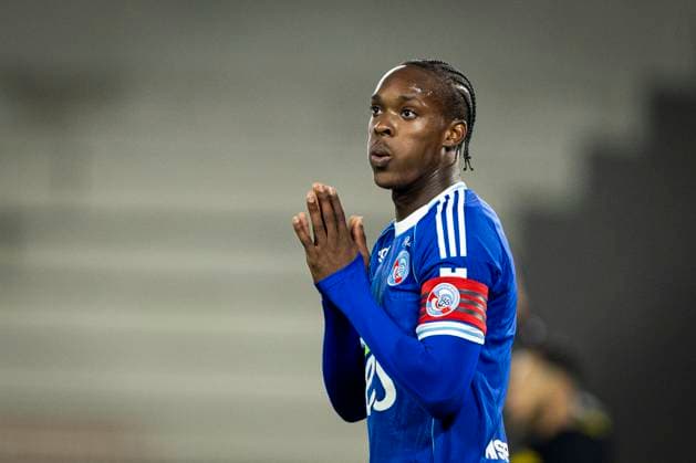 FOOTBALL: Ligue 1 Racing Strasbourg vs Marseille. 26 09 2025 STADE DE LA MEINAU Emmanuel Emegha 10 (RCS)  Copyright: xelyxandroxcegarrax