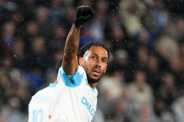 RC Strasbourg Alsace v Olympique de Marseille - Ligue 1 McDonald s 2025 2026 97 Pierre-Emerick AUBAMEYANG (om) during the Ligue 1 McDonald s match between Strasbourg and Marseille at Stade de la Meinau on September 26, 2025 in Strasbourg, France. Strasbourg France  Copyright: xFEPx 776348145